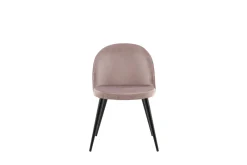 Fjôrd Eetkamerstoel Velvet Dusty Roze/Zwart