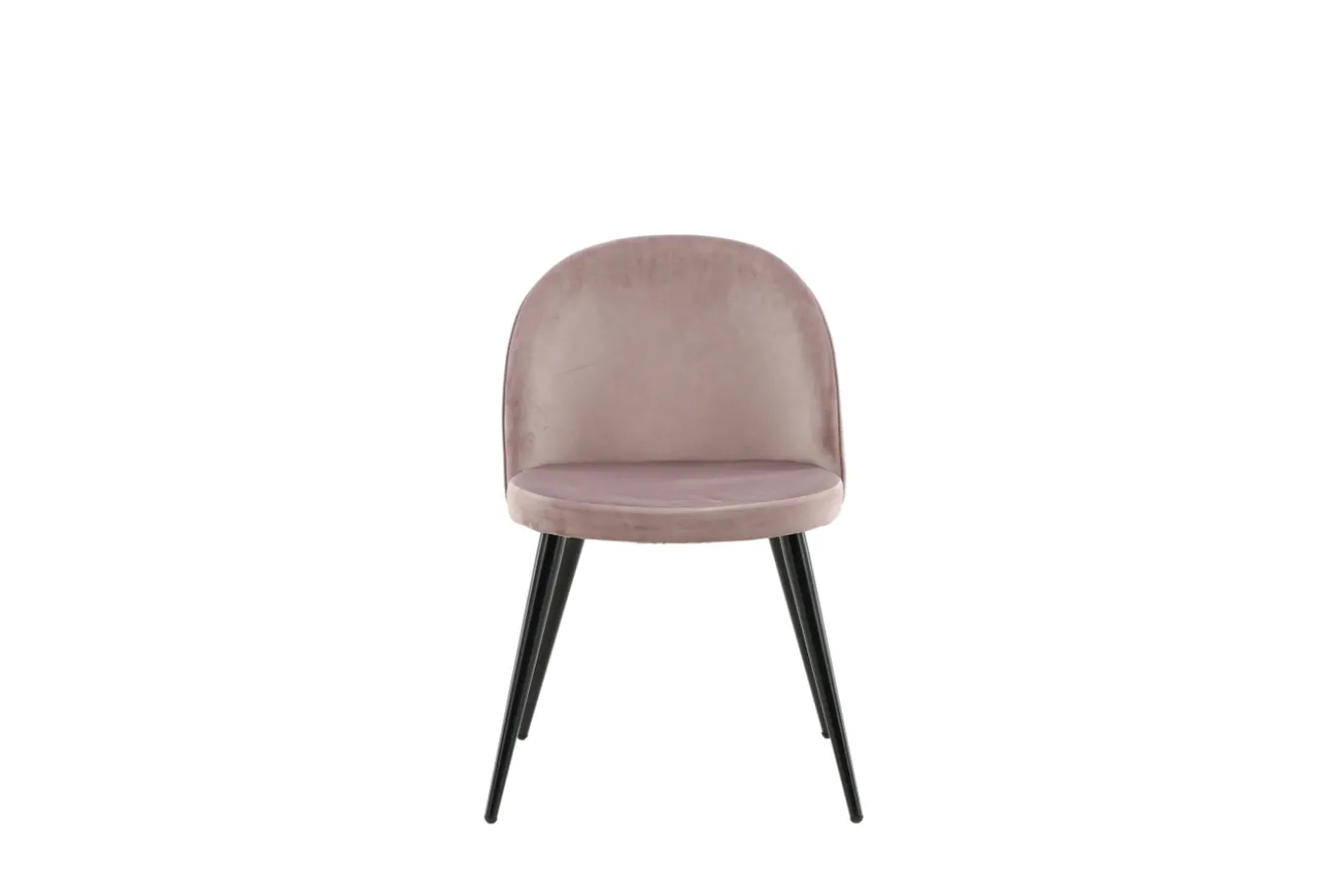 Fjôrd Eetkamerstoel Velvet Dusty Roze/Zwart