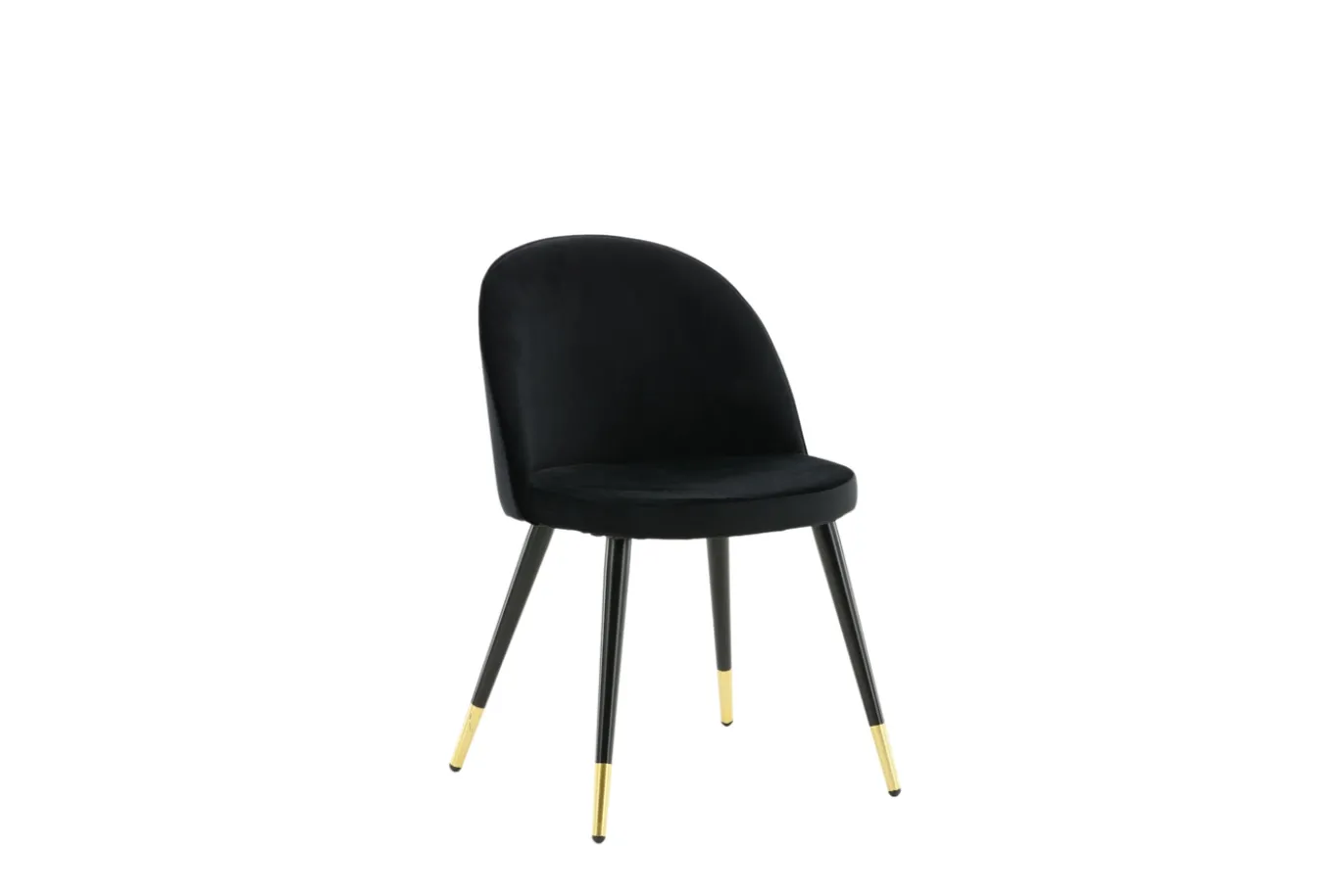 Fjôrd Eetkamerstoel Velvet Goud/Zwart