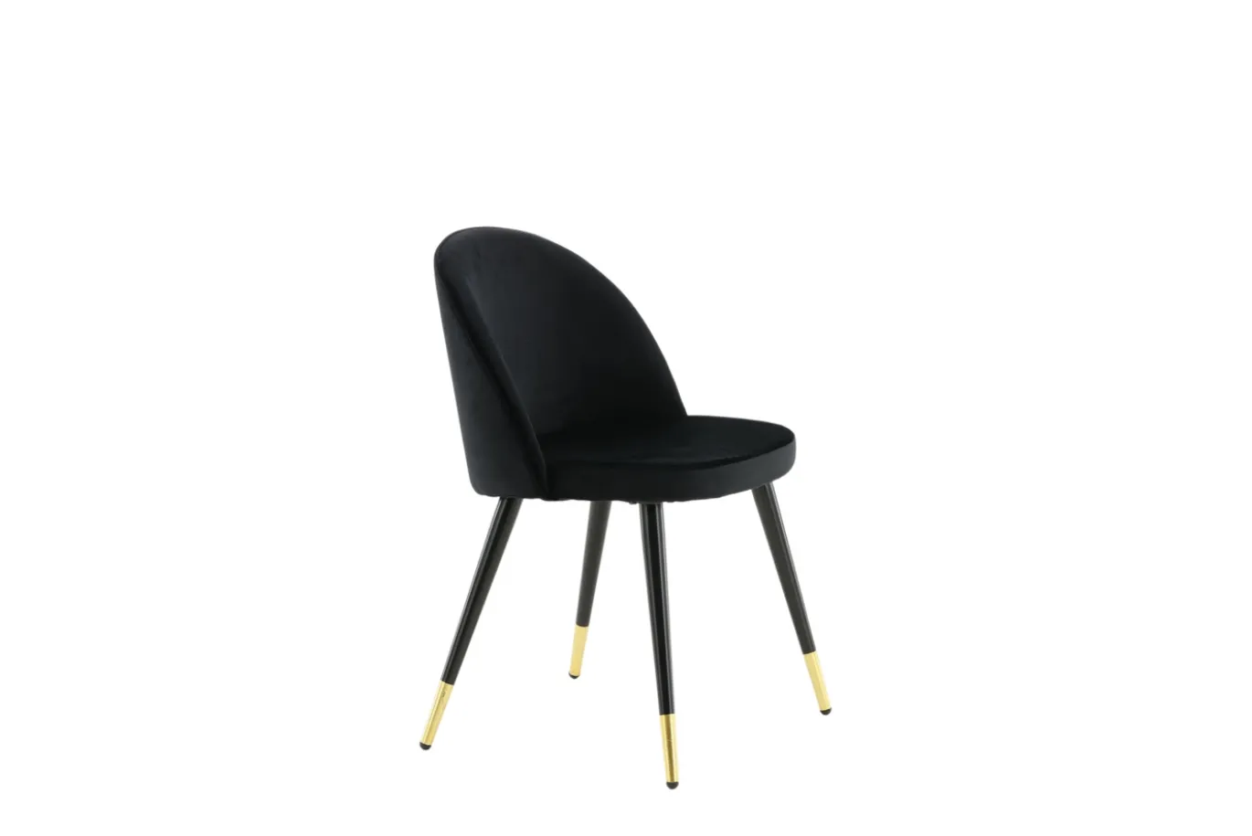 Fjôrd Eetkamerstoel Velvet Goud/Zwart