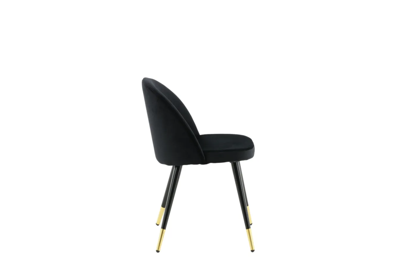 Fjôrd Eetkamerstoel Velvet Goud/Zwart