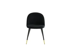 Fjôrd Eetkamerstoel Velvet Goud/Zwart