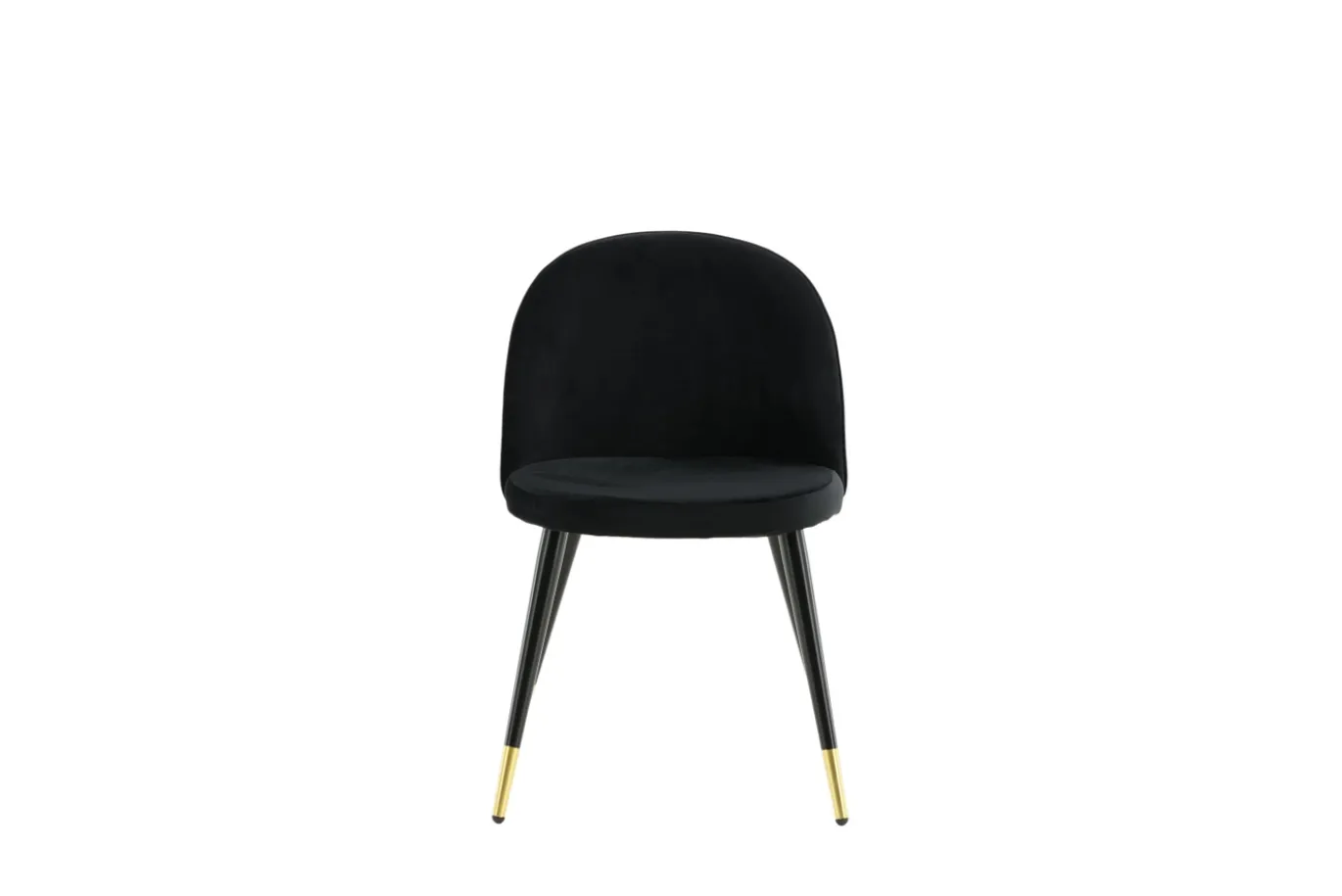Fjôrd Eetkamerstoel Velvet Goud/Zwart