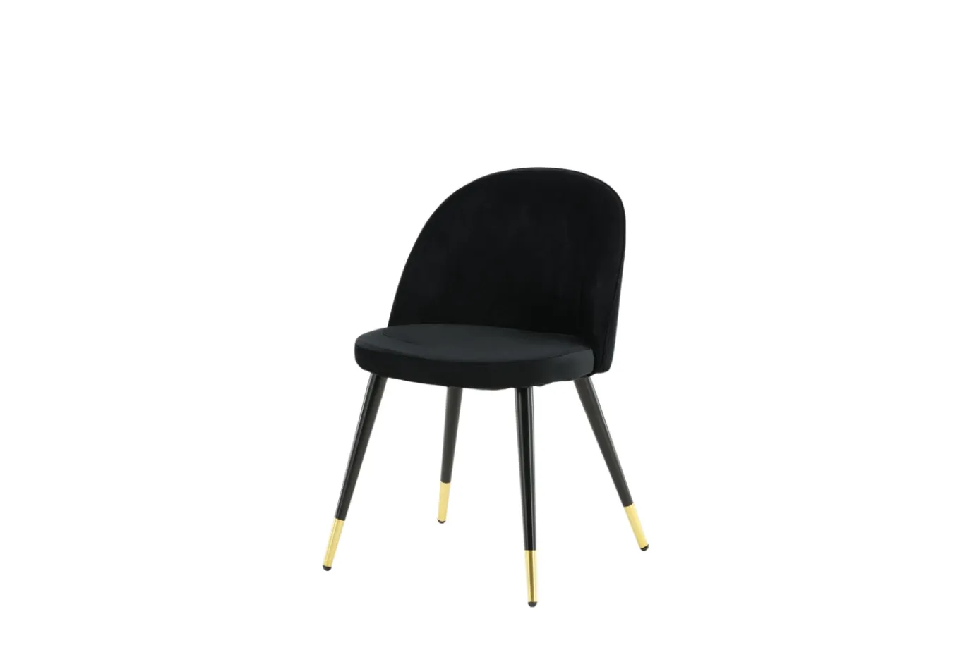 Fjôrd Eetkamerstoel Velvet Goud/Zwart
