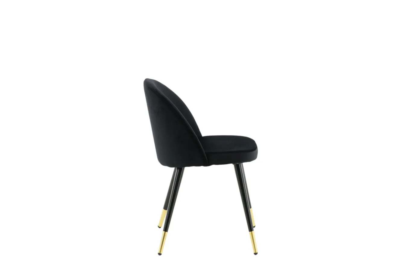 Fjôrd Eetkamerstoel Velvet Goud/Zwart