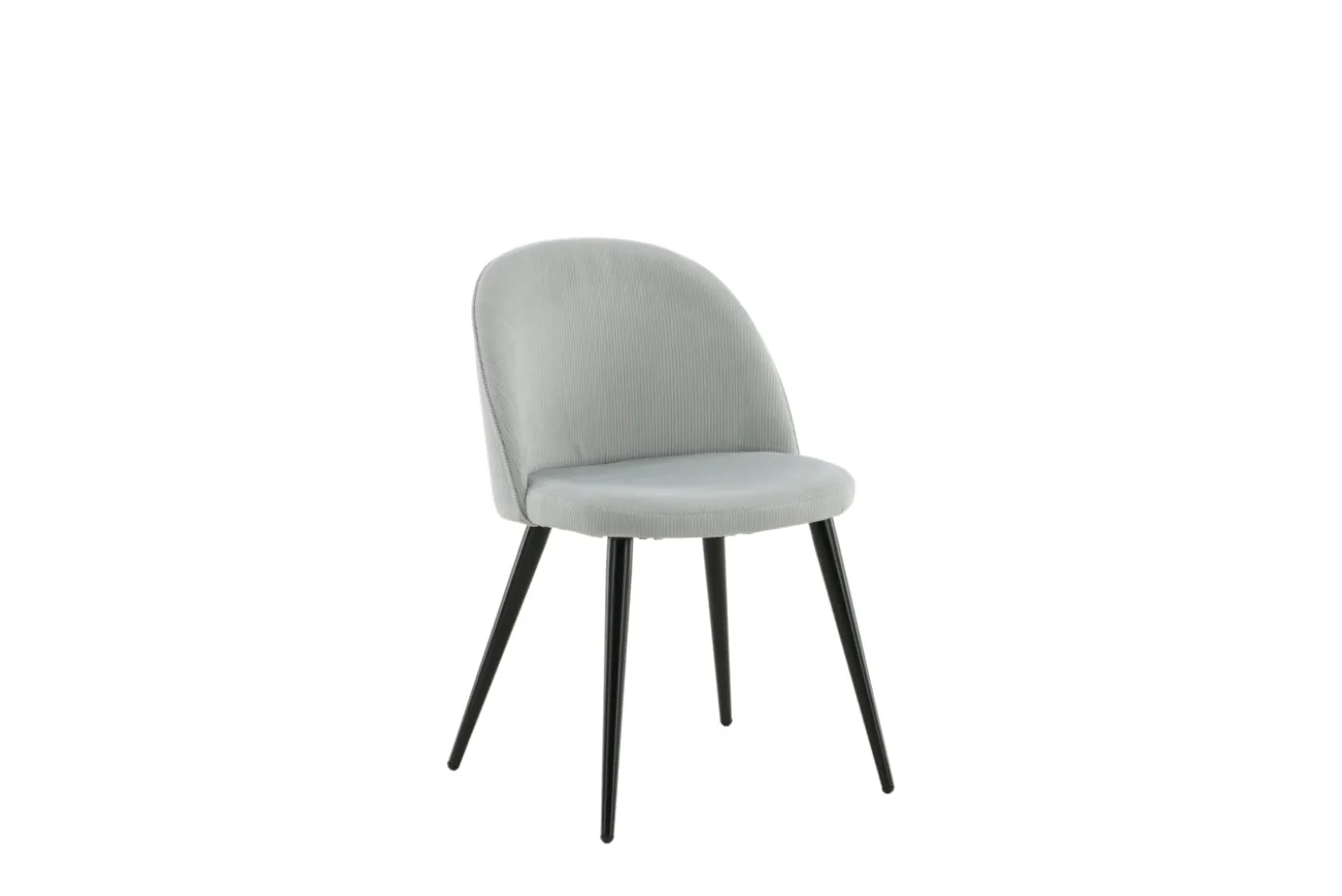 Fjôrd Eetkamerstoel Velvet Lichtgrijs