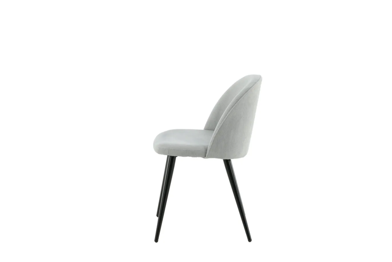 Fjôrd Eetkamerstoel Velvet Lichtgrijs