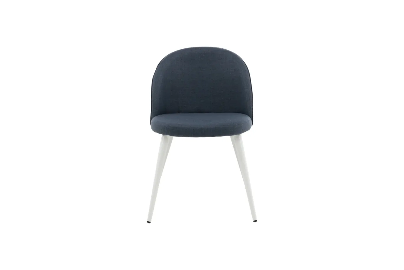 Fjôrd Eetkamerstoel Wit/Blauw Stof