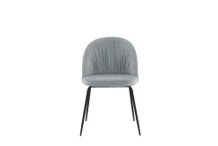 Fjôrd Eetkamerstoel Wrinkles Grijs Velvet