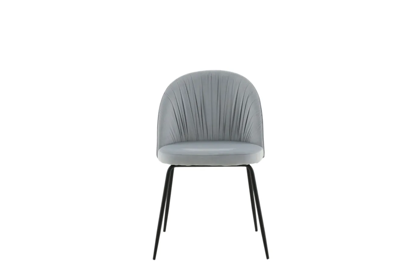 Fjôrd Eetkamerstoel Wrinkles Grijs Velvet