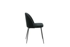 Fjôrd Eetkamerstoel Wrinkles Zwart Velvet