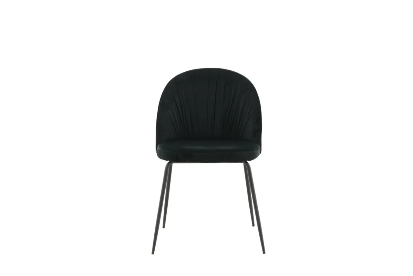 Fjôrd Eetkamerstoel Wrinkles Zwart Velvet