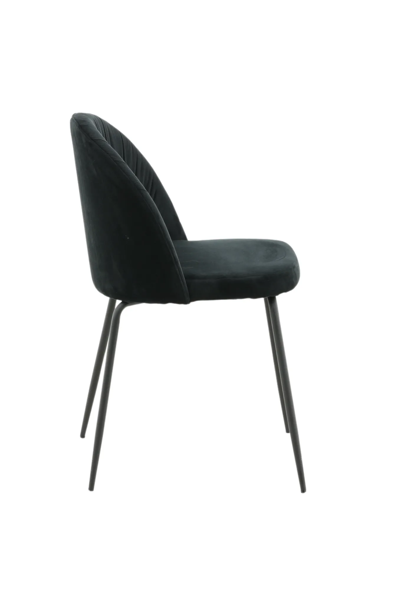 Fjôrd Eetkamerstoel Wrinkles Zwart Velvet