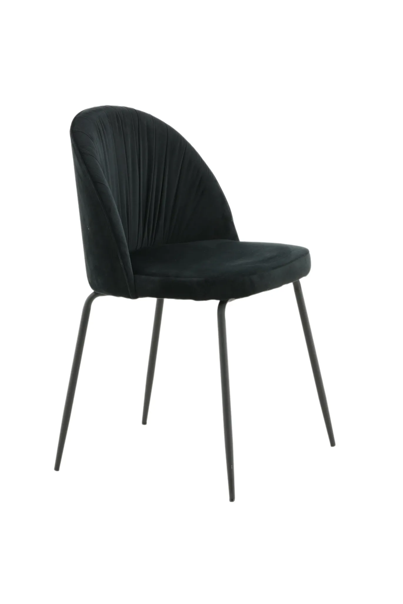 Fjôrd Eetkamerstoel Wrinkles Zwart Velvet