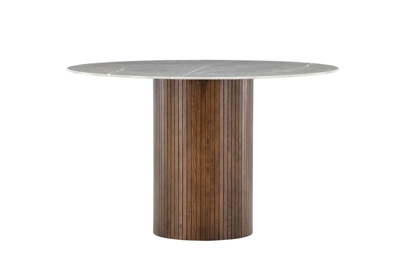 Fjôrd Eettafel Austin Donkergrijs Marmerlook 120cm