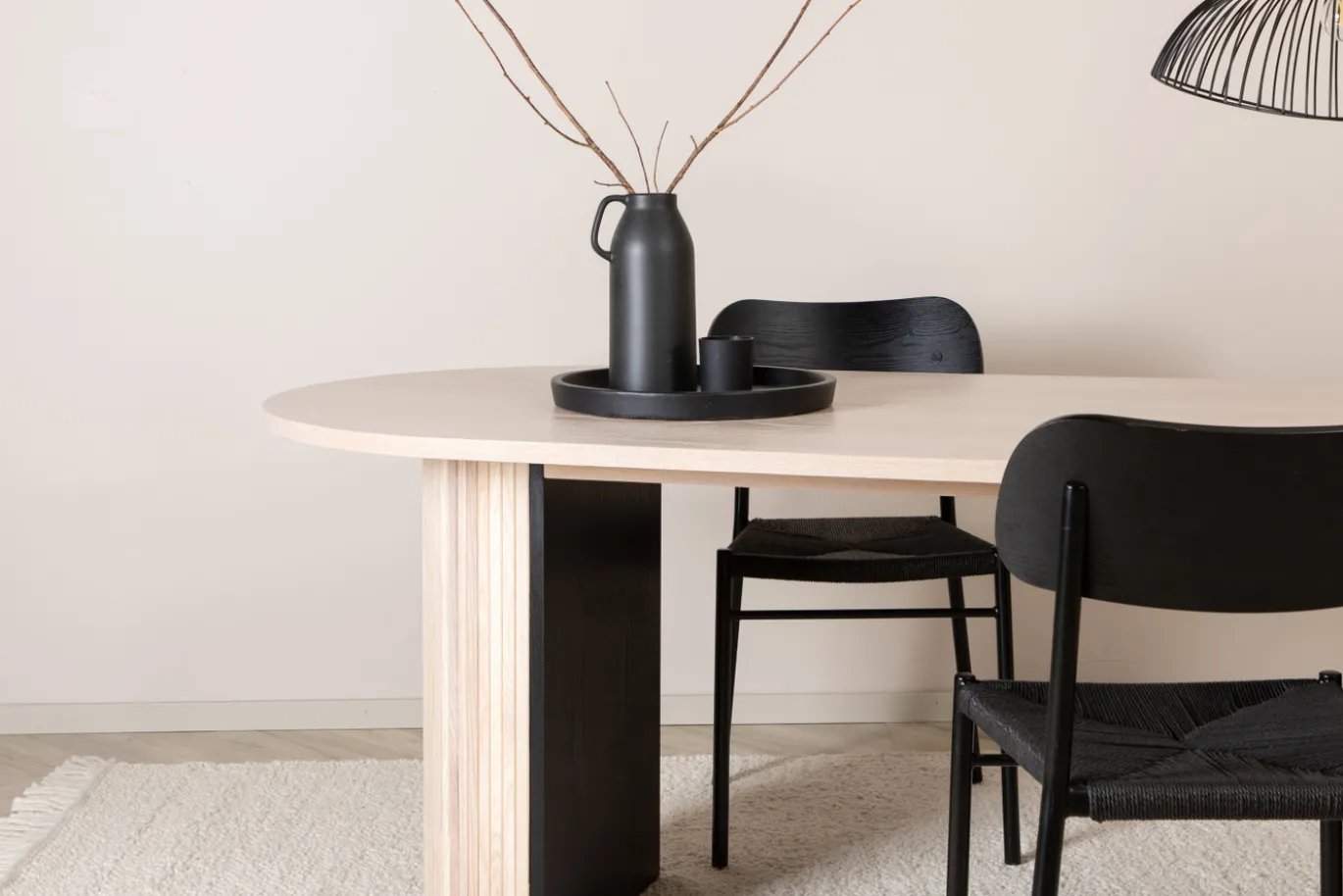 Fjôrd Eettafel Bianca Ovaal Beige 200cm