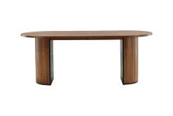 Fjôrd Eettafel Bianca Ovaal Bruin 200cm