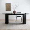 Fjôrd Eettafel Bianca Ovaal Zwart 200cm