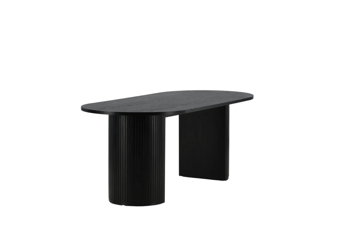 Fjôrd Eettafel Bianca Ovaal Zwart 200cm