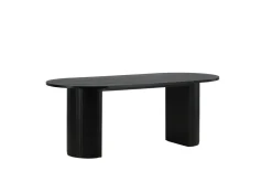 Fjôrd Eettafel Bianca Ovaal Zwart 200cm