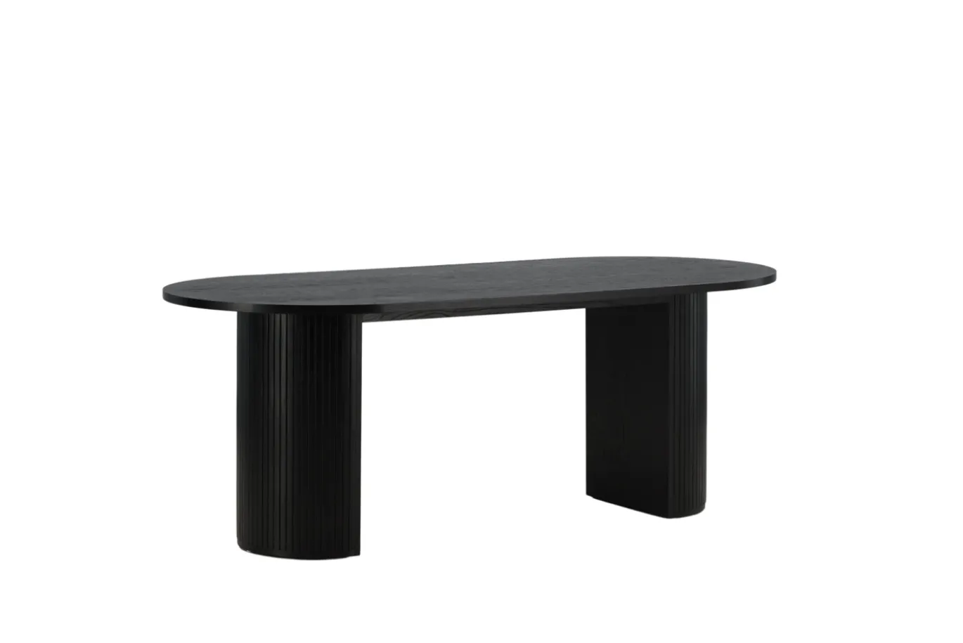 Fjôrd Eettafel Bianca Ovaal Zwart 200cm