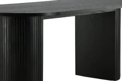 Fjôrd Eettafel Bianca Ovaal Zwart 200cm