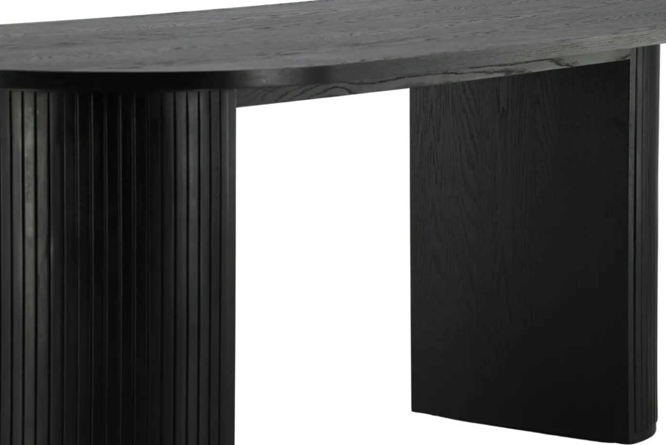 Fjôrd Eettafel Bianca Ovaal Zwart 200cm