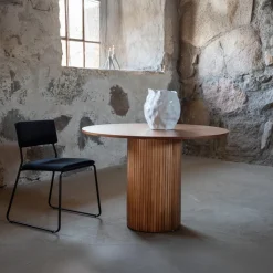 Fjôrd Eettafel Bianca Rond Bruin 110cm