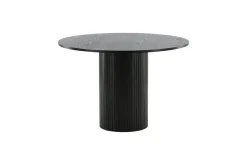 Fjôrd Eettafel Bianca Rond Zwart 110cm