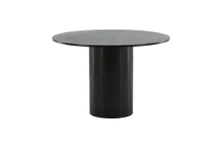 Fjôrd Eettafel Bianca Rond Zwart 110cm