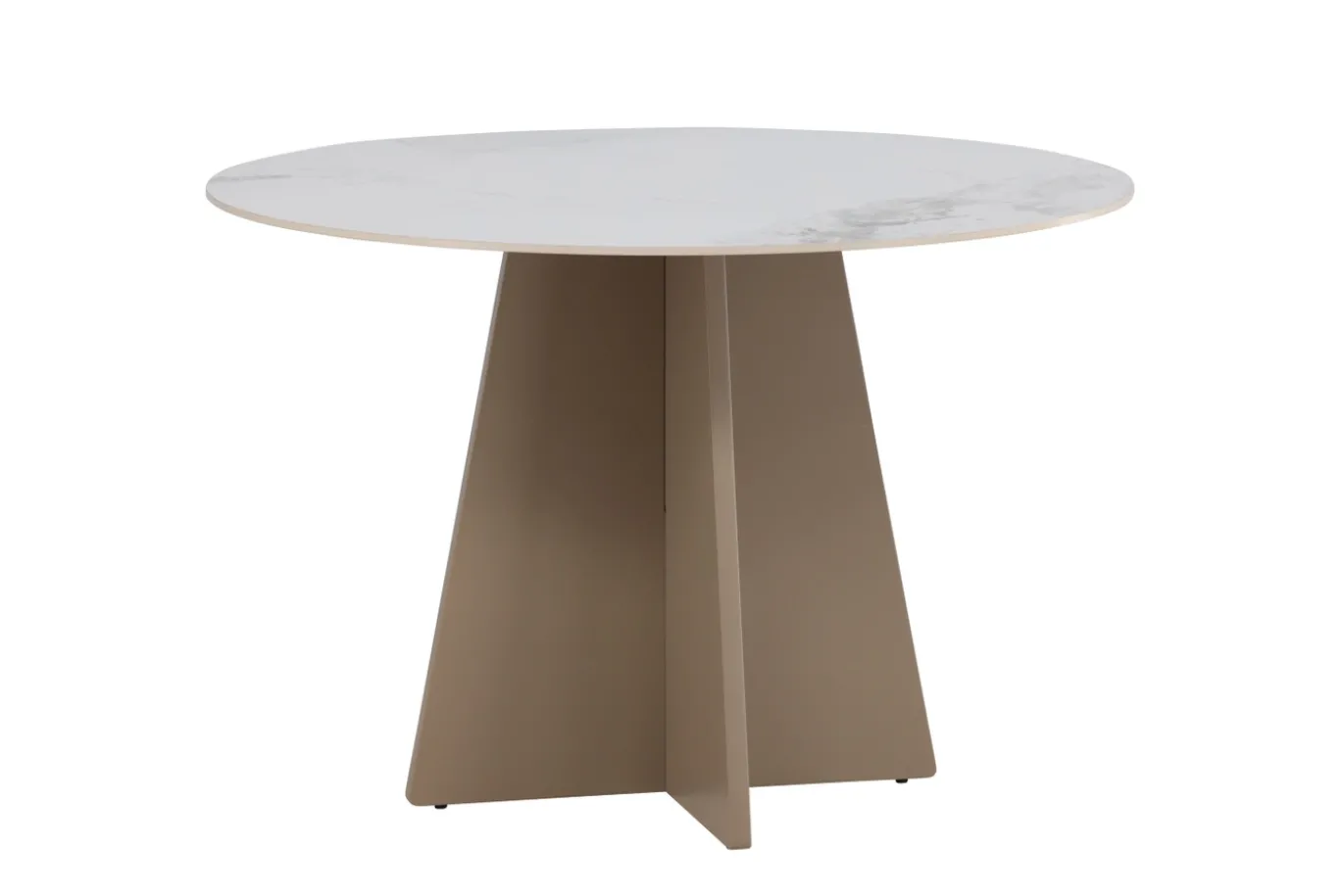 Fjôrd Eettafel Bootcut Rond Beige ⌀110cm