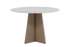 Fjôrd Eettafel Bootcut Rond Beige ⌀110cm