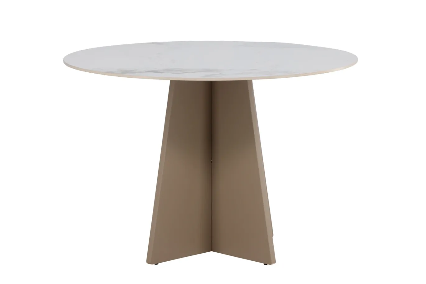 Fjôrd Eettafel Bootcut Rond Beige ⌀110cm