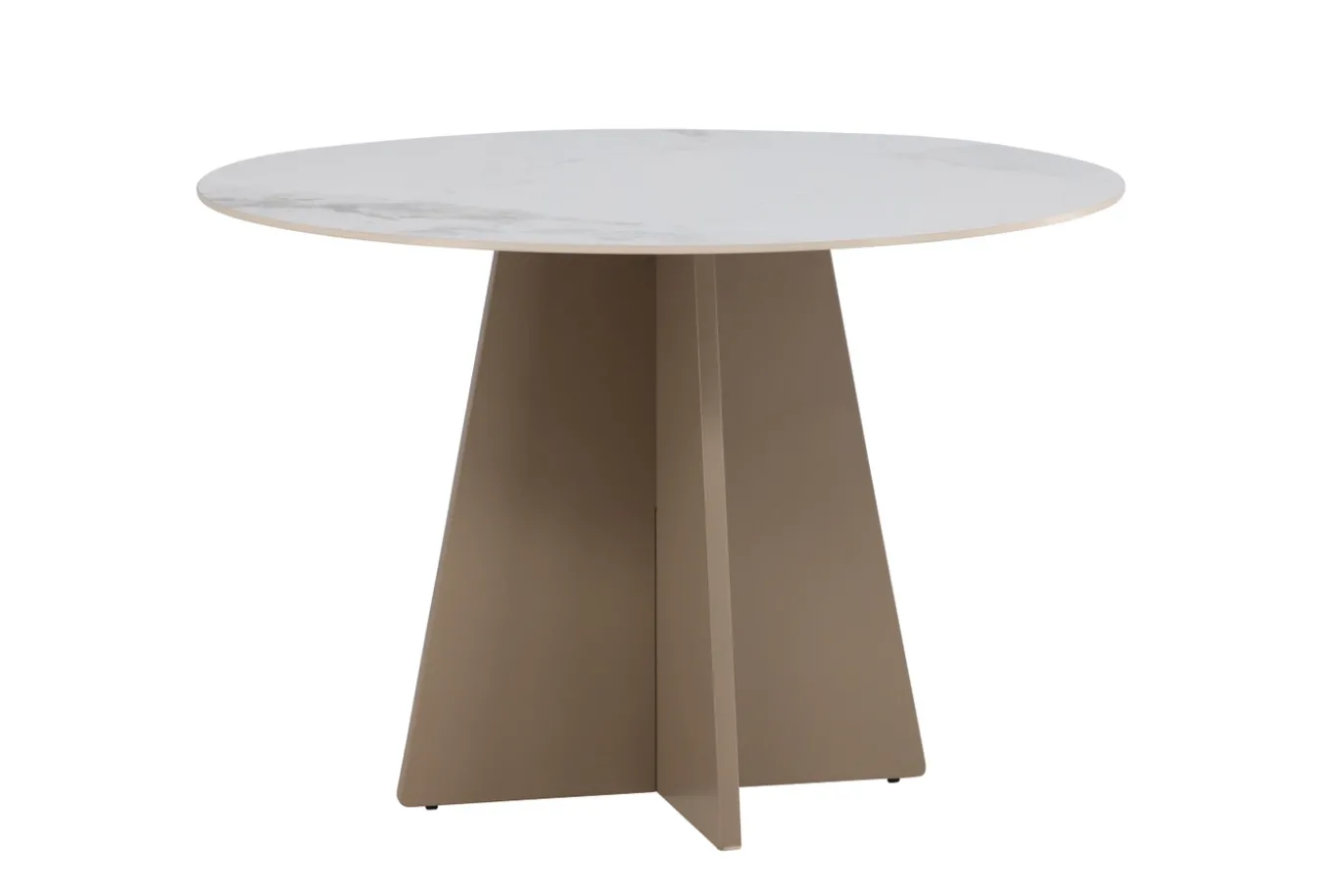 Fjôrd Eettafel Bootcut Rond Beige ⌀110cm