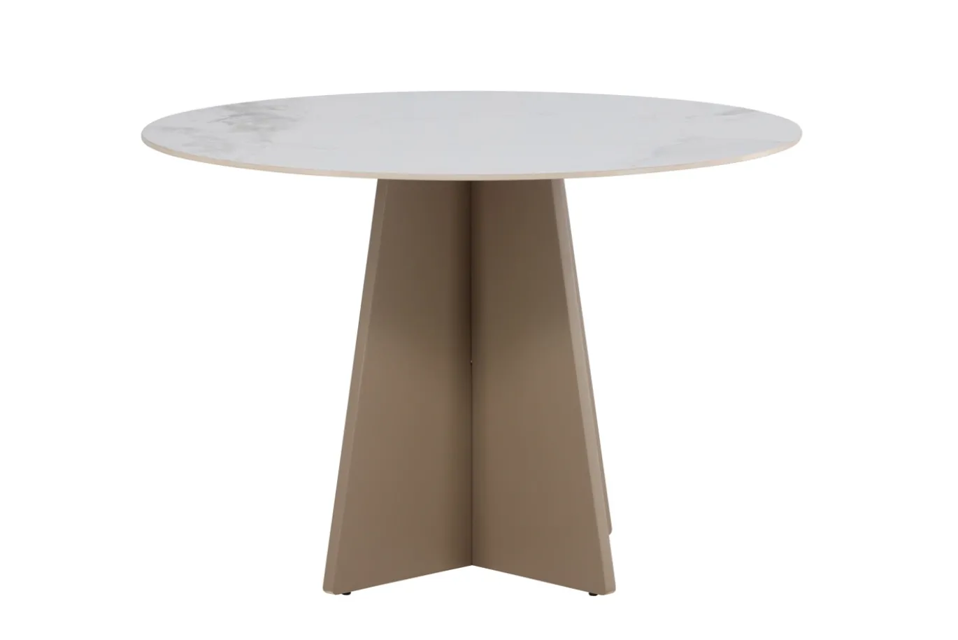 Fjôrd Eettafel Bootcut Rond Beige ⌀110cm