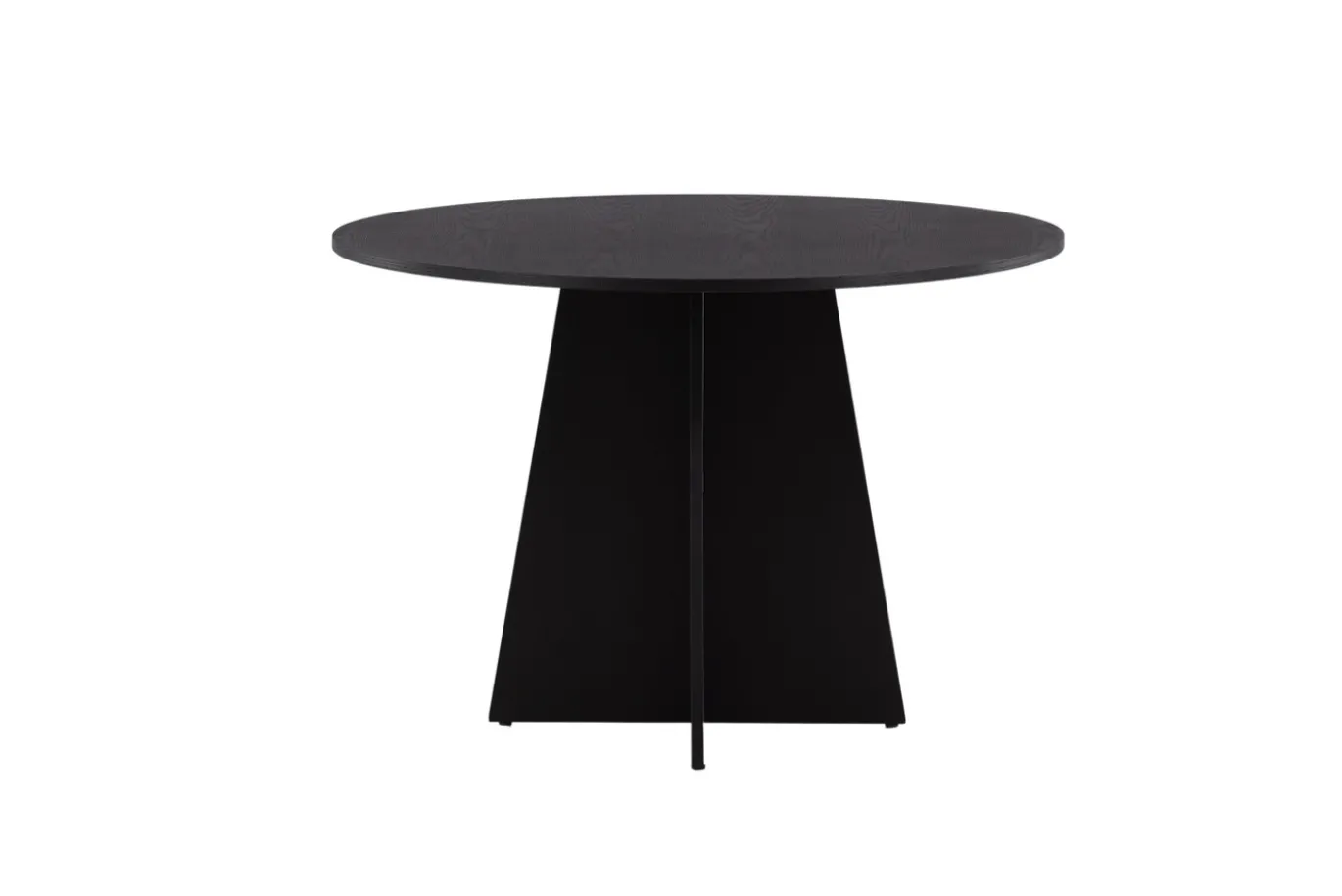 Fjôrd Eettafel Bootcut Rond Zwart 110cm
