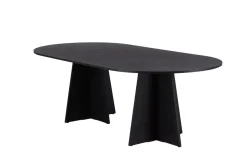 Fjôrd Eettafel Bootcut Zwart Ovaal 230cm