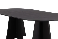 Fjôrd Eettafel Bootcut Zwart Ovaal 230cm