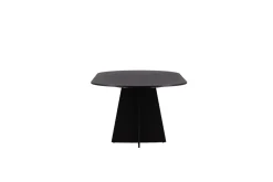 Fjôrd Eettafel Bootcut Zwart Ovaal 230cm