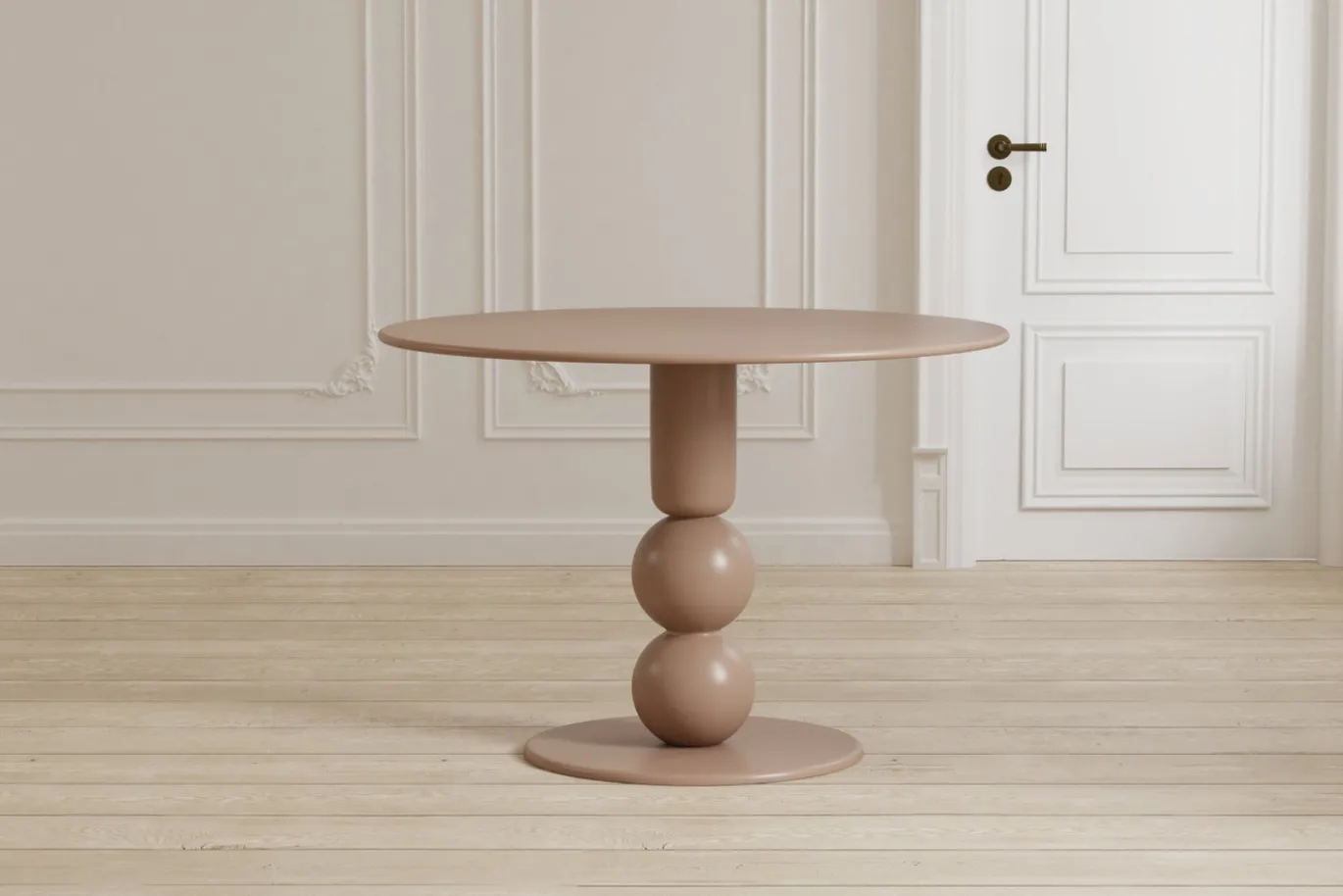 Fjôrd Eettafel Boule Beige MDF ø110cm