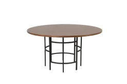 Fjôrd Eettafel Copenhagen Rond Bruin/Zwart 140cm