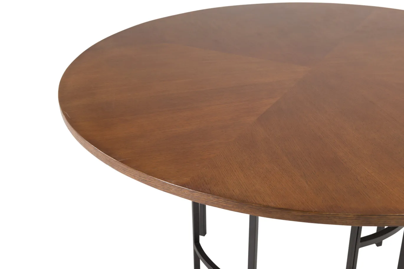 Fjôrd Eettafel Copenhagen Rond Bruin/Zwart 140cm