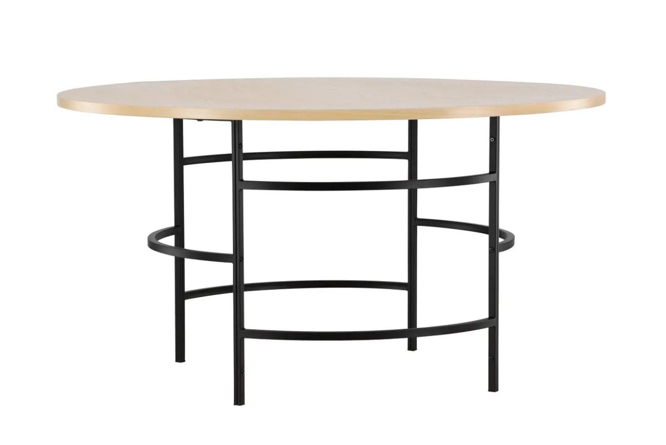 Fjôrd Eettafel Copenhagen Rond Whitewash/Zwart ⌀140cm