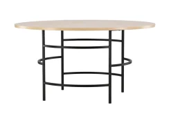 Fjôrd Eettafel Copenhagen Rond Whitewash/Zwart ⌀140cm
