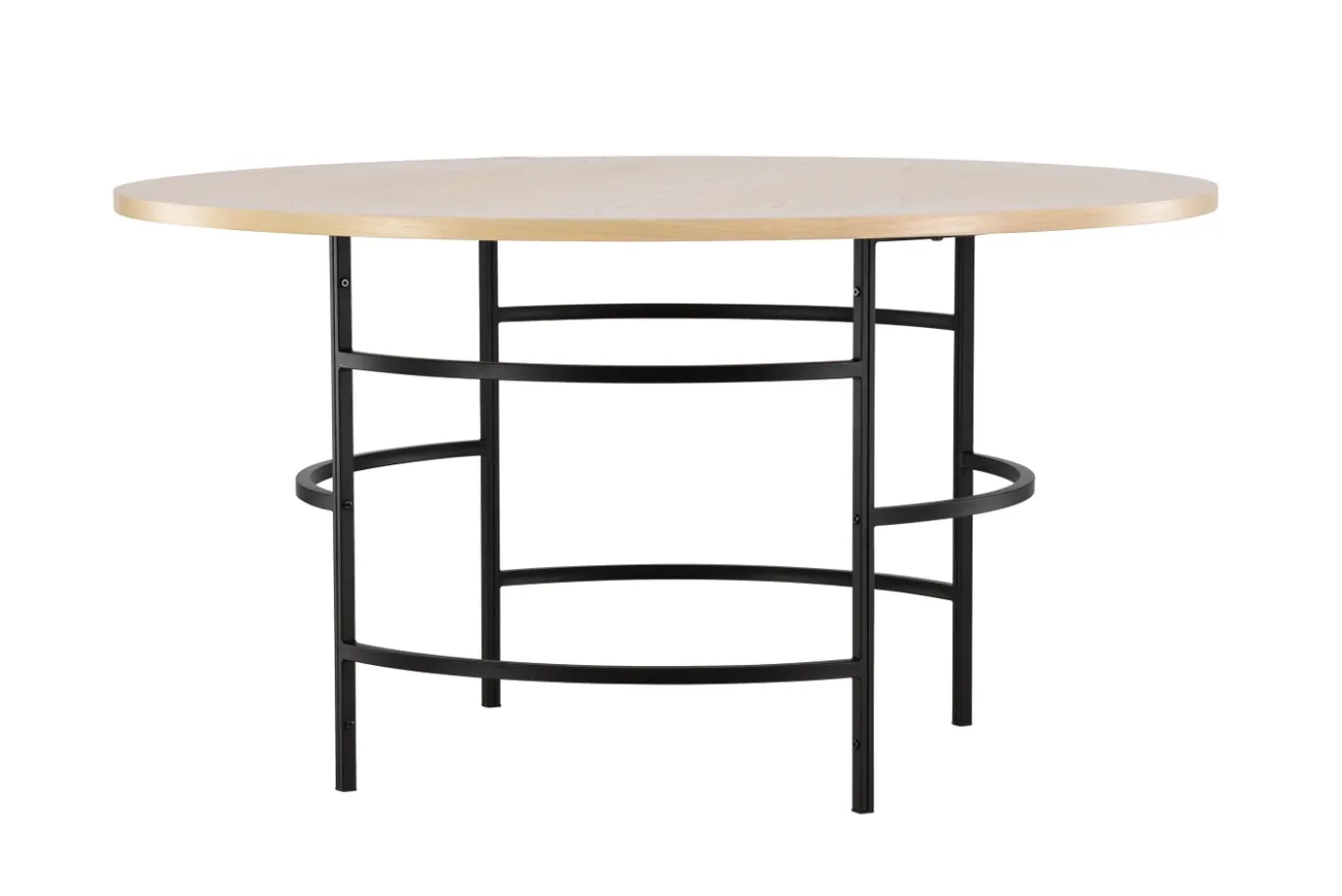 Fjôrd Eettafel Copenhagen Rond Whitewash/Zwart ⌀140cm