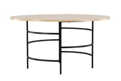 Fjôrd Eettafel Copenhagen Rond Whitewash/Zwart ⌀140cm