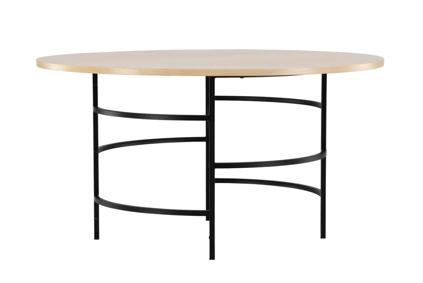 Fjôrd Eettafel Copenhagen Rond Whitewash/Zwart ⌀140cm