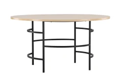 Fjôrd Eettafel Copenhagen Rond Whitewash/Zwart ⌀140cm