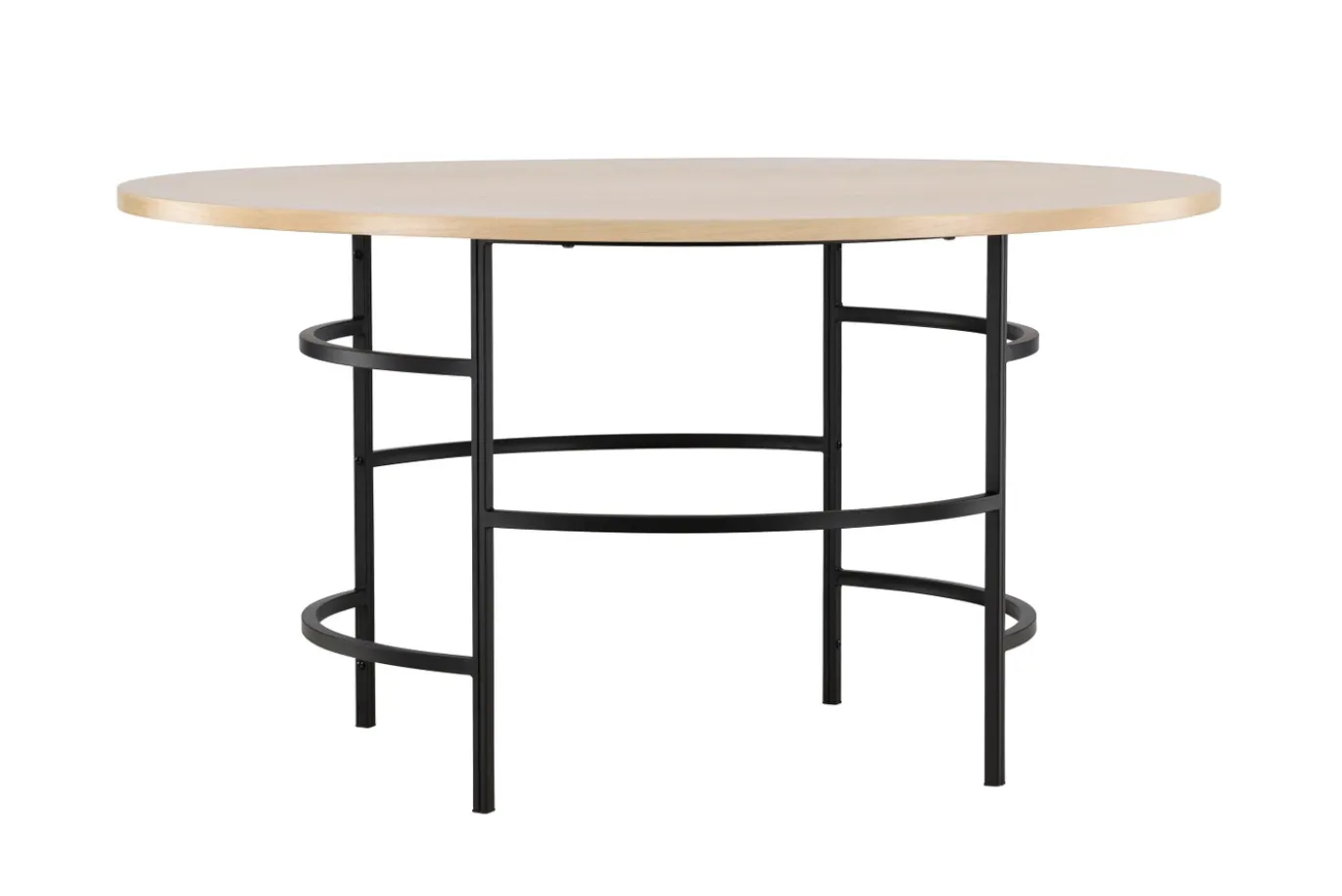 Fjôrd Eettafel Copenhagen Rond Whitewash/Zwart ⌀140cm