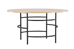 Fjôrd Eettafel Copenhagen Rond Whitewash/Zwart ⌀140cm